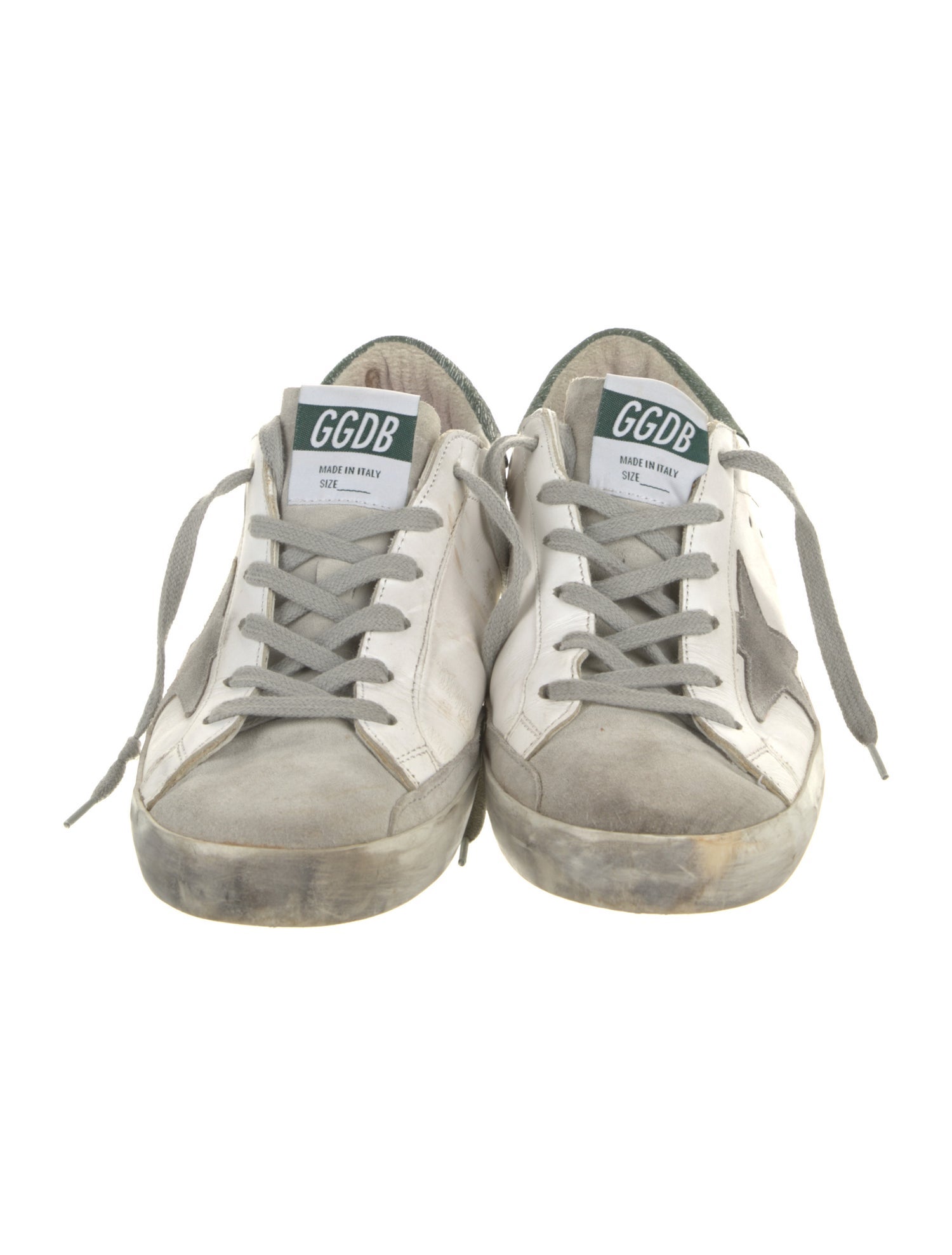 Golden Goose Leather Printed Sneakers